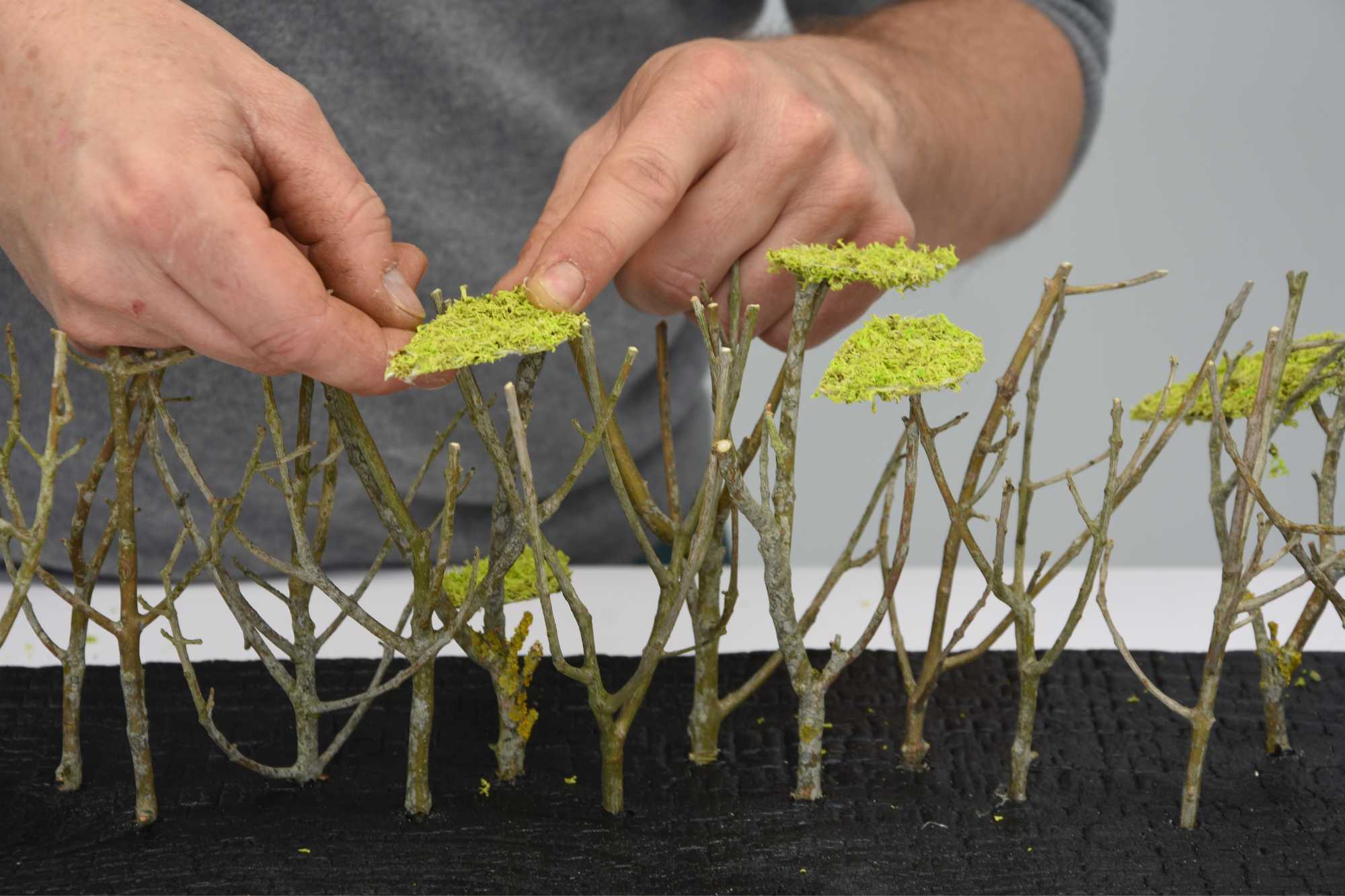 benoit saint amand realisant oeuvre fleuriste