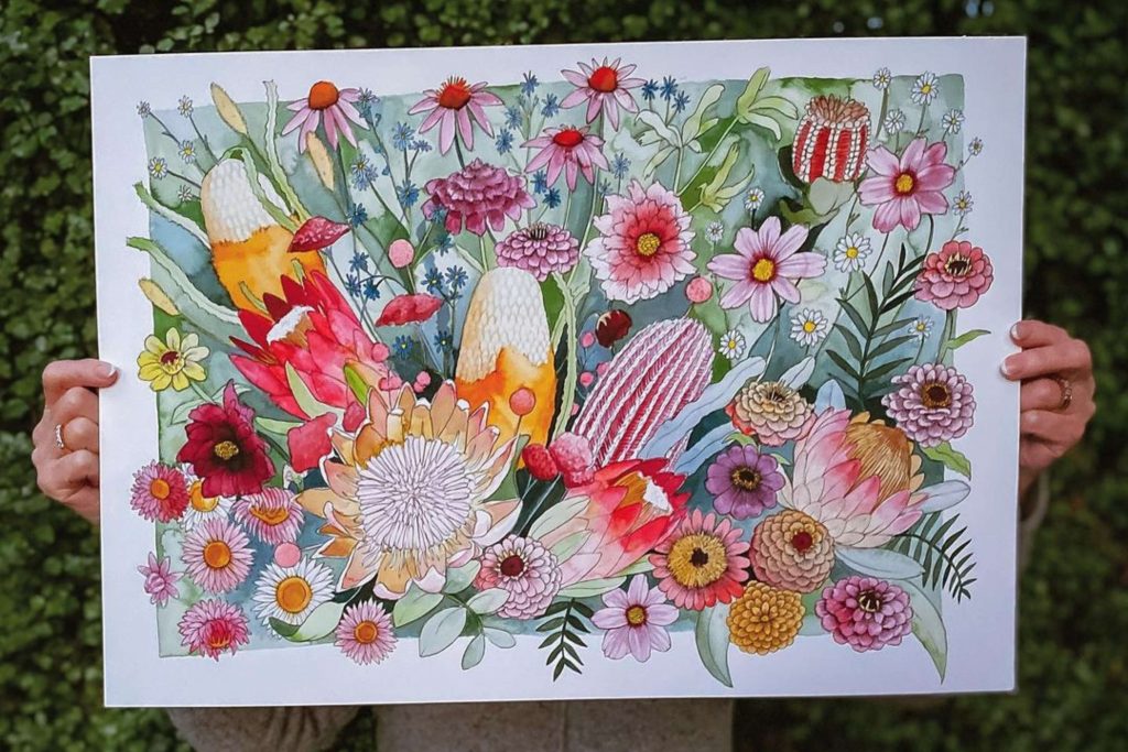 tableau fleurs stabilisées flower canvas
