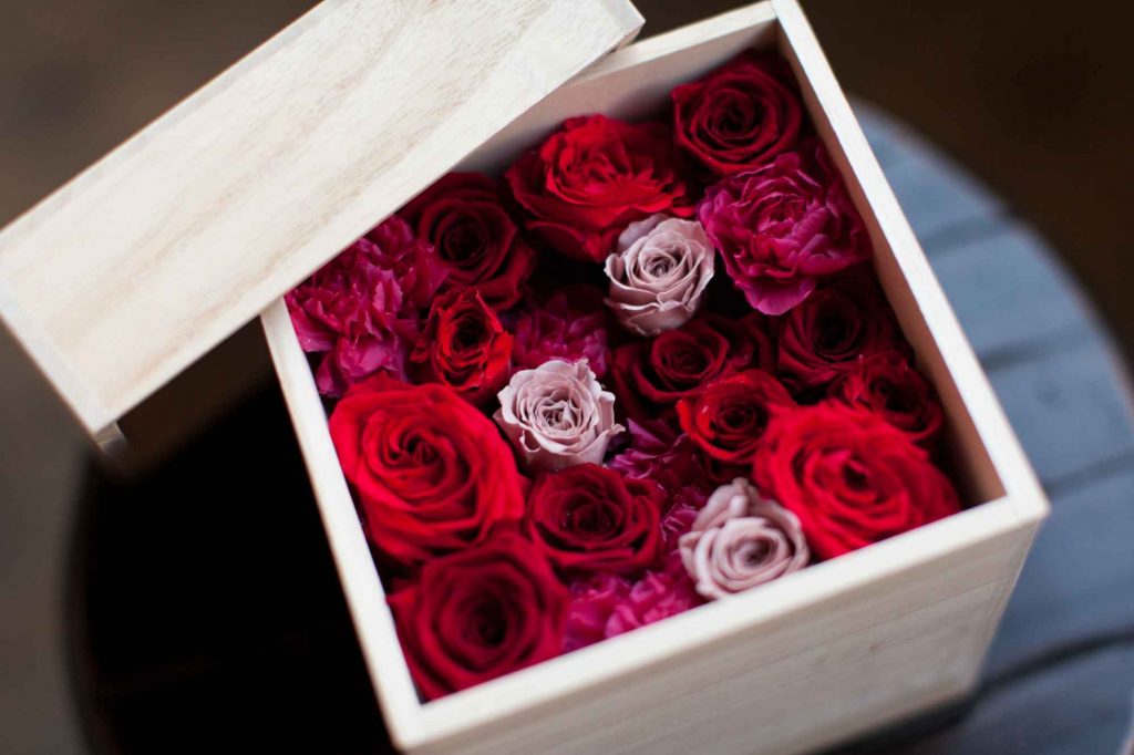 boite fleurs
