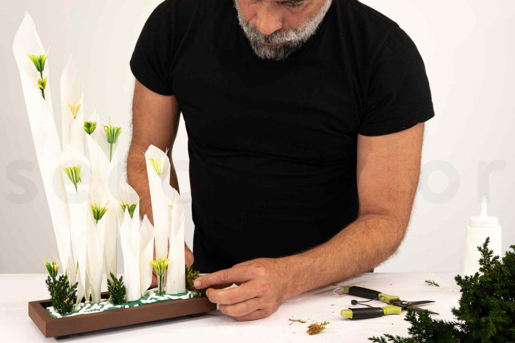 labotanica design tenant son centre de table