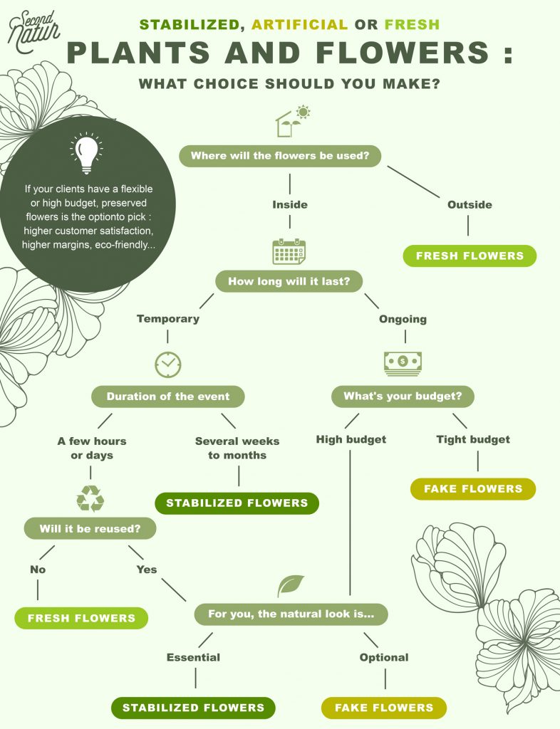 inforgraphy to choose your flowers