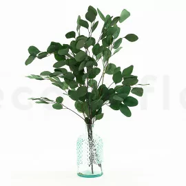 Ramo de rosas preservadas y eucalipto cinerea - Flor Zen